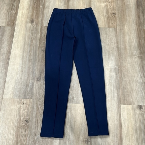 Lilly Pulitzer Midnight Navy Blue Pull On Travel Ankle Stretchy Pants Medium - Picture 6 of 8
